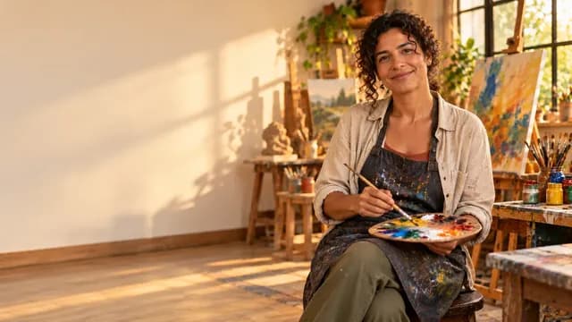 Segunda licenciatura em Artes: professora em ateliê de artes da escola