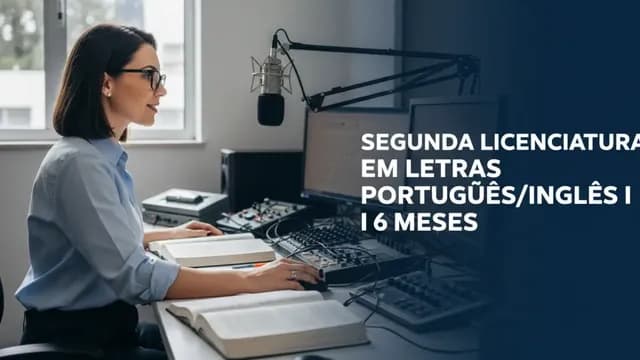 Segunda Licenciatura em Letras Português/Inglês I 6 meses