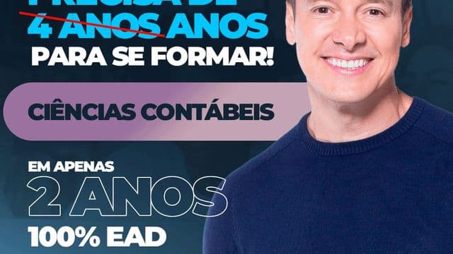 Banner do curso de Ciencias Contabeis da UFEM, bacharelado EAD em ate 2 anos