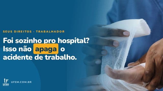 Cortou a mão no trabalho e mandaram você ir sozinho ao hospital?