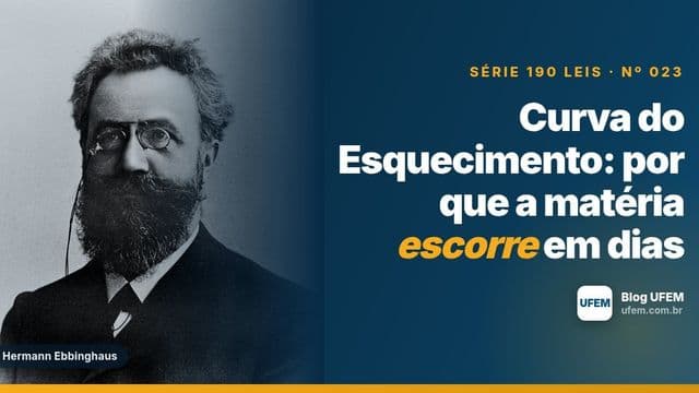 Curva do Esquecimento: por que a matéria escorre em dias