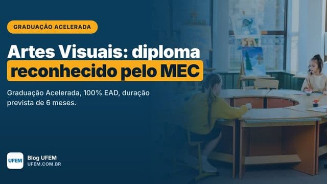 Graduação Acelerada em Artes Visuais: sala de aula de artes com crianças pintando