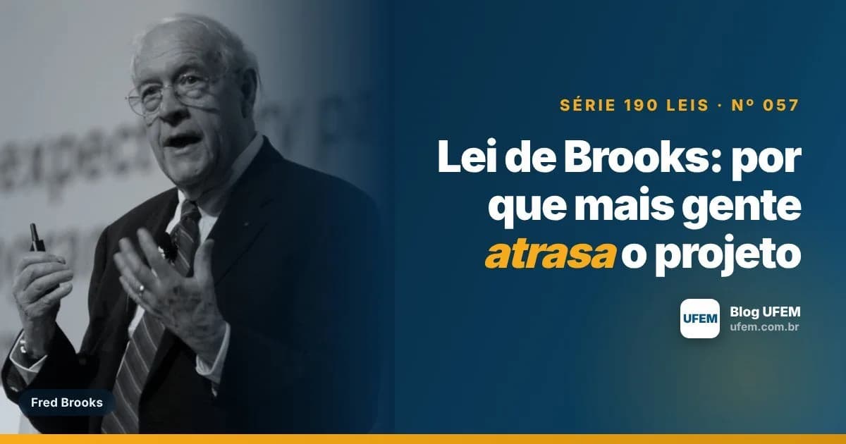 Lei de Brooks: por que mais gente atrasa o projeto
