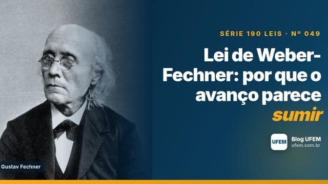 Lei de Weber-Fechner: por que o avanço parece sumir