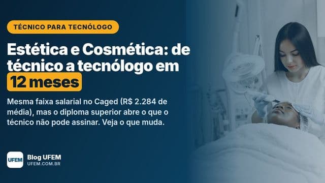 Esteticista realiza procedimento facial em cliente numa clinica de estetica, capa do artigo Tecnico para Tecnologo em Estetica e Cosmetica